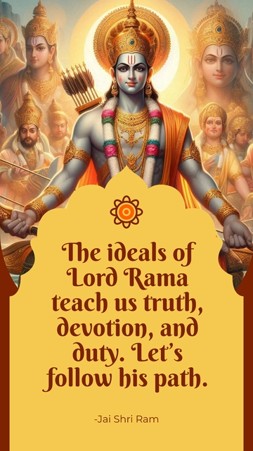 Ram Navami Quote Template - Edit Online & Download