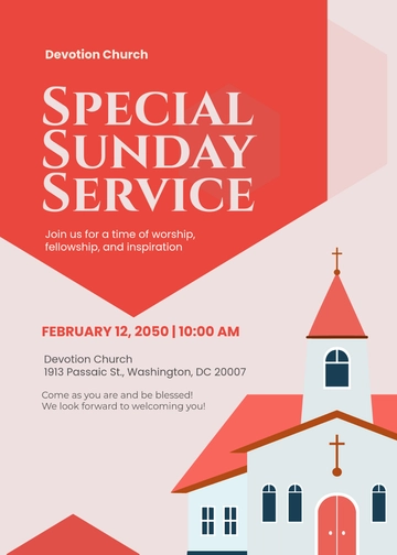 Church Invitation Message Template - Edit Online & Download