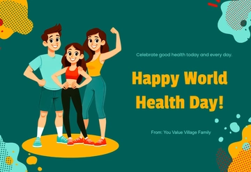 Happy World Health Day Template - Edit Online & Download