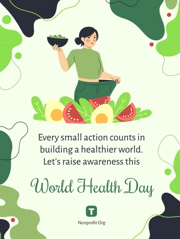 World Health Day Awareness Template - Edit Online & Download