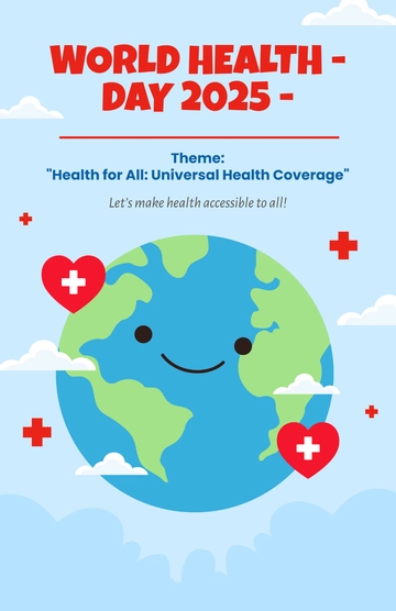 World Health Day 2025 Theme Poster Template - Edit Online & Download