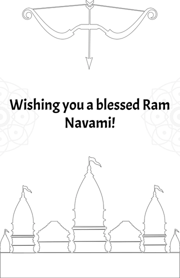 Ram Navami Poster Drawing Template - Edit Online & Download