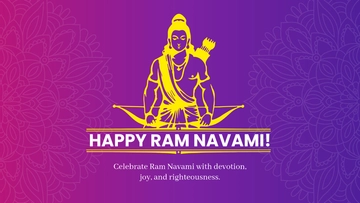 Ram Navami Poster Background Template - Edit Online & Download