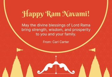 Ram Navami Card Template - Edit Online & Download