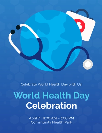 World Health Day Celebration Template - Edit Online & Download