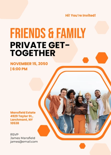 Private Gathering Invitation Message Template - Edit Online & Download