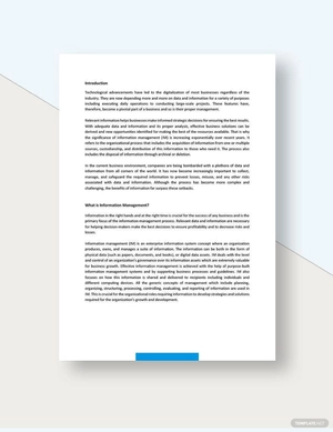 Information Management White Paper Template
