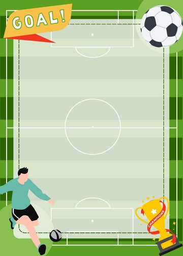 Green Background Soccer Tournament Invitation Template - Edit Online & Download