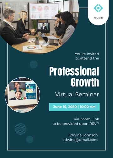 Virtual Event Invitation Message Template - Edit Online & Download