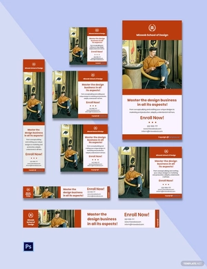 Simple School Web Ad Template