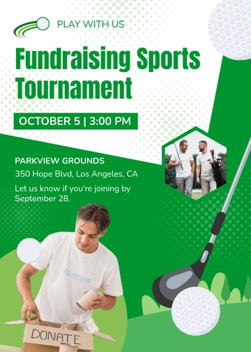 Fundraiser Tournament Invitation Template - Edit Online & Download