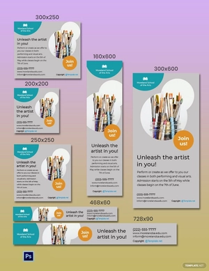 Creative School Facebook Ad Template