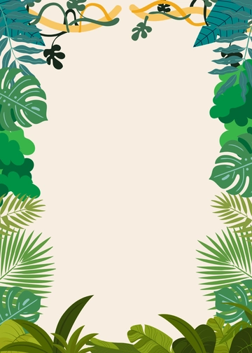 Greenery Background Safari Invitation Template - Edit Online & Download
