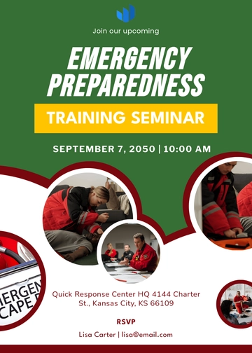 Emergency Preparedness Training Invitation Template | Template.net