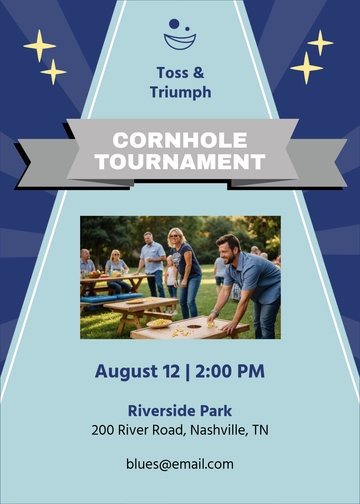 Cornhole Tournament Invitation Template - Edit Online & Download