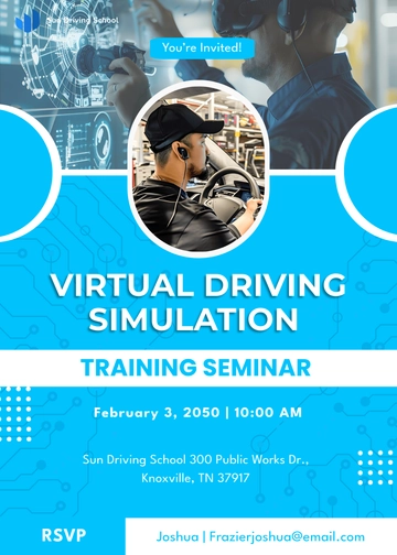 Virtual Simulation Training Invitation Template - Edit Online & Download