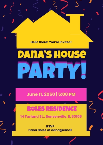 Casual Invitation Message Template - Edit Online & Download