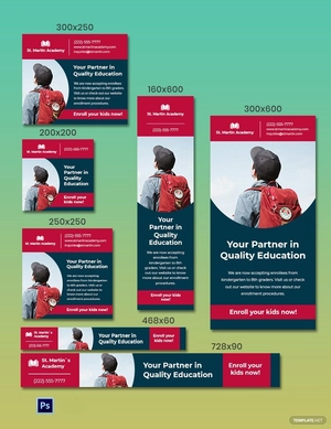 School Billboard Ad Template
