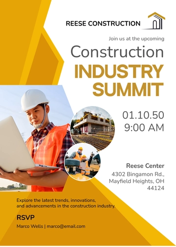 Construction Invitation Message Template - Edit Online & Download