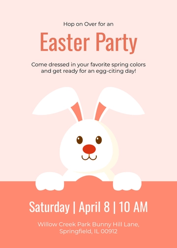 Fun Easter Invitation for Kids Template - Edit Online & Download