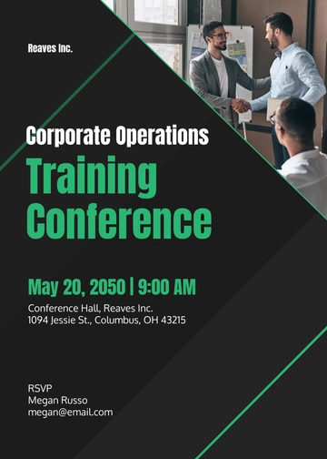 Conference Training Invitation Template - Edit Online & Download