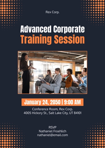 Corporate Meeting Training Invitation Template - Edit Online & Download