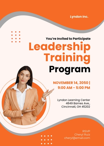 Training Program Invitation Template - Edit Online & Download
