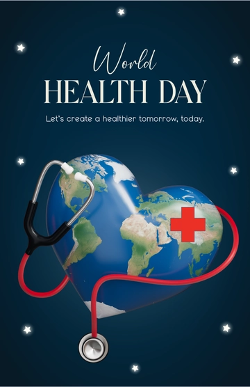 Elegant World Health Day Poster Template - Edit Online & Download