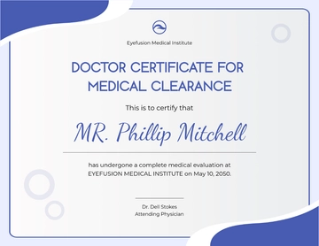 Doctor Certificate for Clearance Template - Edit Online & Download