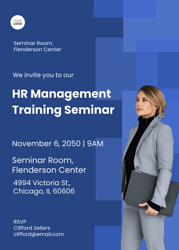 HR Management Training Invitation Template - Edit Online & Download