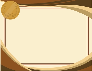Brown Background Doctor License Certificate Template - Edit Online & Download
