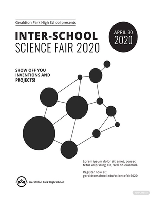 Science Fair Event Poster Template