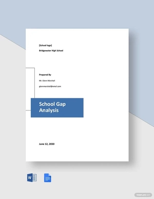 School Gap Analysis Template