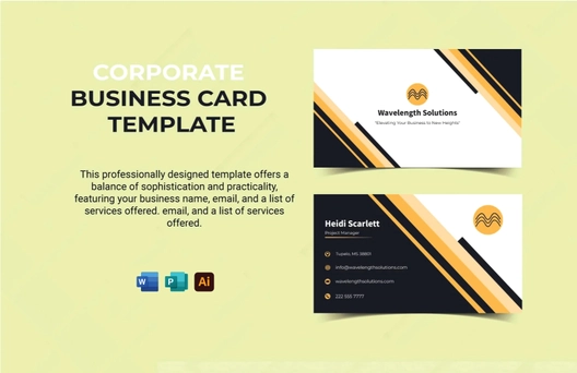 Corporate Business Card Template