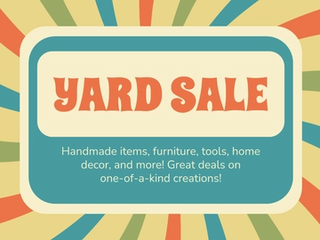 DIY Yard Sale Sign Template - Edit Online & Download