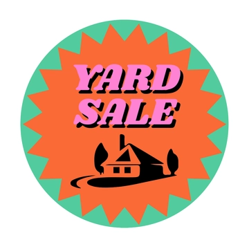 Yard Sale Sticker Template - Edit Online & Download