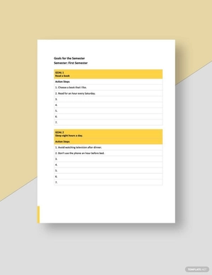Back to School Planner Template
