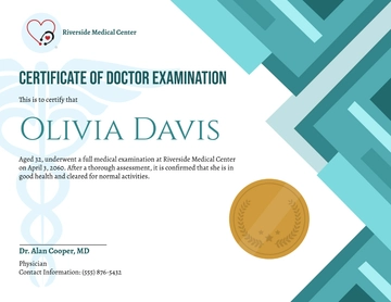 Certificate of Doctor Examination Template - Edit Online & Download