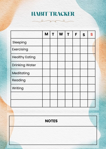 Bullet Journal Habit Tracker Template - Edit Online & Download