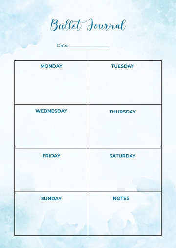 Aesthetic Bullet Journal Notes Template - Edit Online & Download