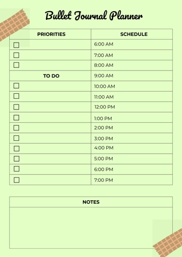 Aesthetic Bullet Journal Planner Template - Edit Online & Download