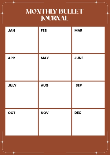 Monthly Bullet Journal Template - Download | Template.net