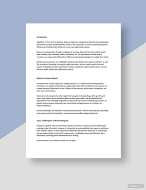 Business Report White Paper Template