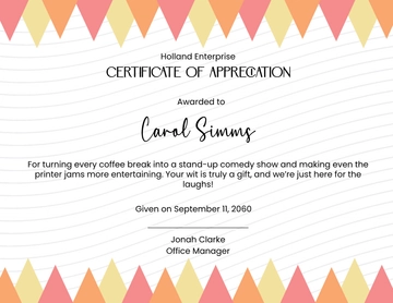 Funny Appreciation Certificate Template - Edit Online & Download