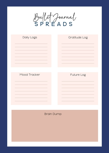 Bullet Journal Spreads Template - Edit Online & Download