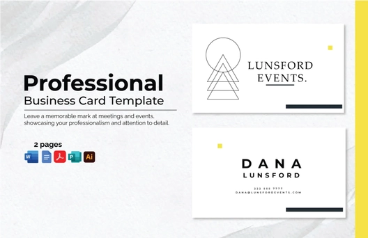 Professional Business Card Template