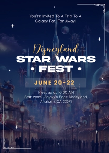 Disney Star Wars Invitation Template - Edit Online & Download