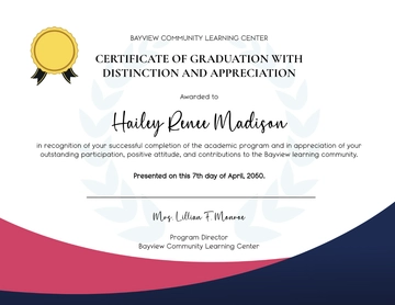 Free Certificate of Appreciation and Graduation Template to Edit Online