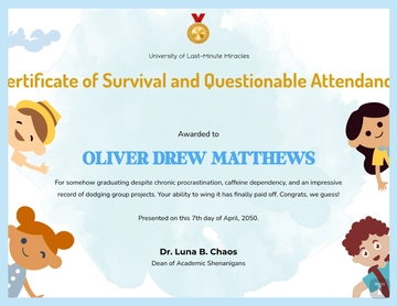 Funny Graduation Certificate Template - Edit Online & Download