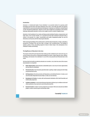 Basic Education White Paper Template